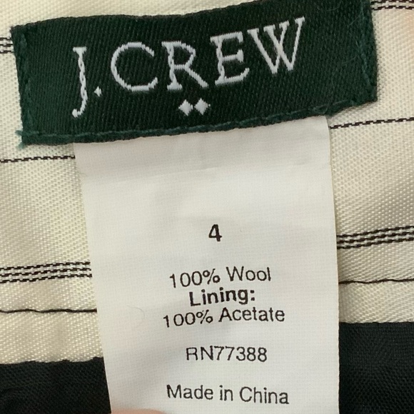 J Crew Wool Pencil Skirt EUC Size 4 Waist 15" Hip 18" Length 23" - Picture 10 of 10